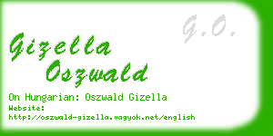 gizella oszwald business card